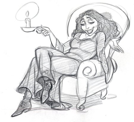 Рапунцель и матушка готель