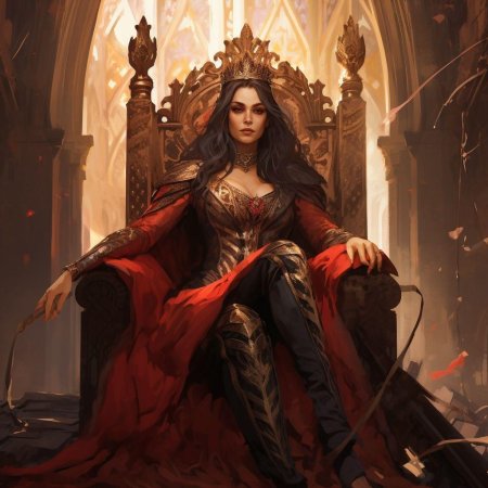 Королева на троне арт