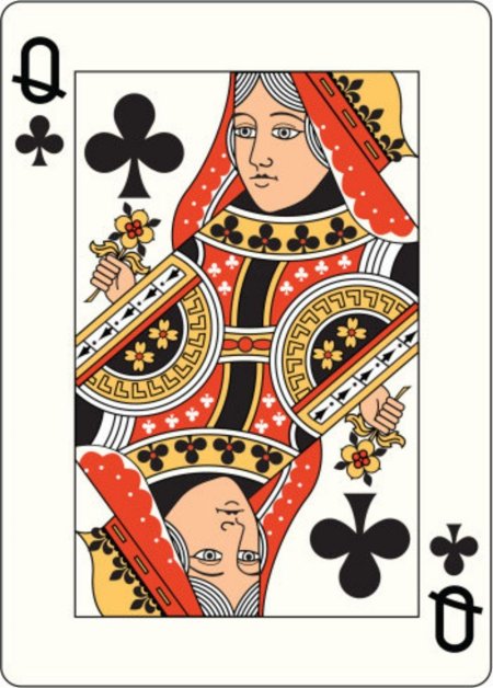 Игральные карты дама