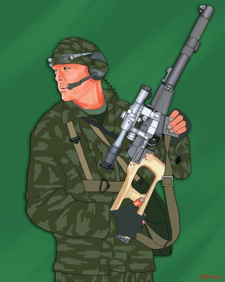 Снайпер с винторезом