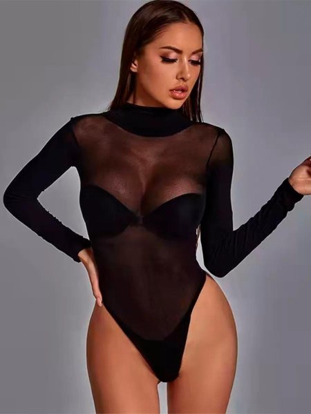 Прозрачное боди