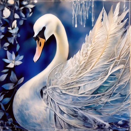 Лебеди красивые