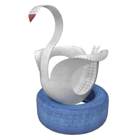 Лебеди из покрышек