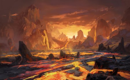 Лава пейзаж