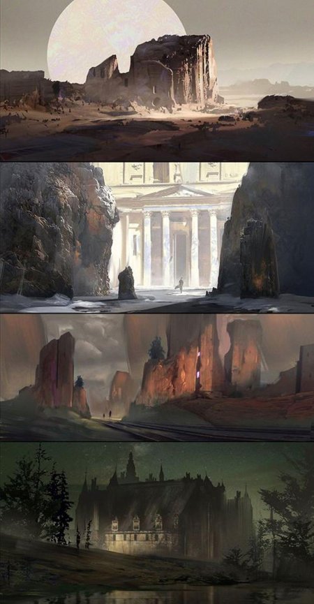 Геншин концепт арт окружение