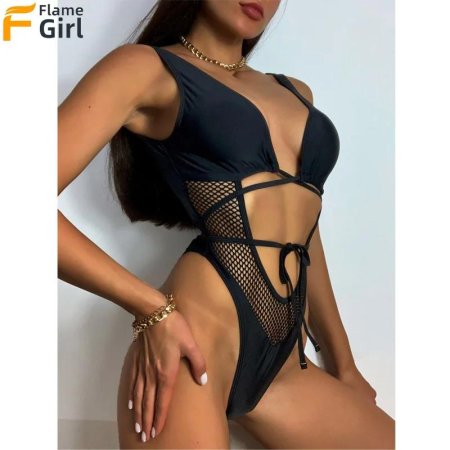 Купальник с сеткой