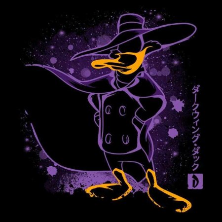 Черный плащ утка