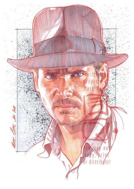 Индиана джонс рисунок