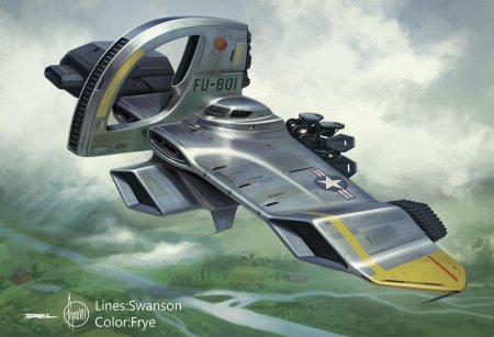 Vtol concept art космический истребитель