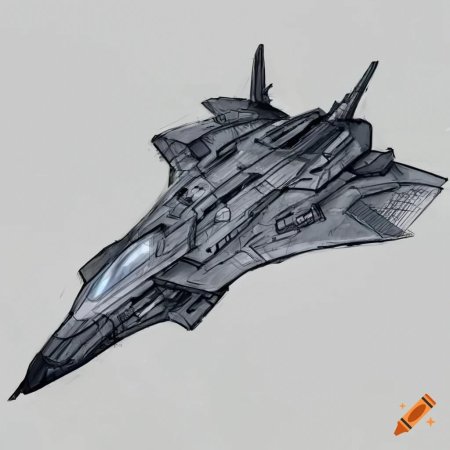 Космический корабль скетч
