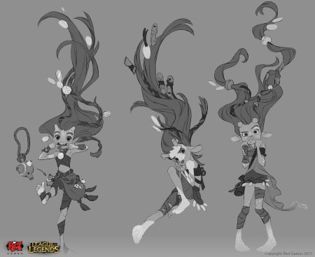 Концепт арт персонажа лига легенд