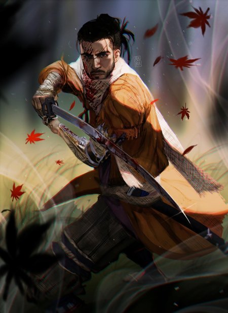 Самурай секиро волк