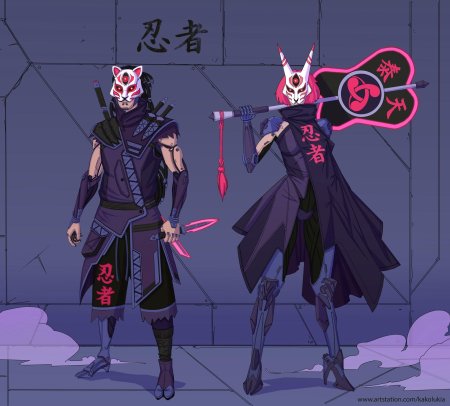 Ниндзя синоби киберпанк