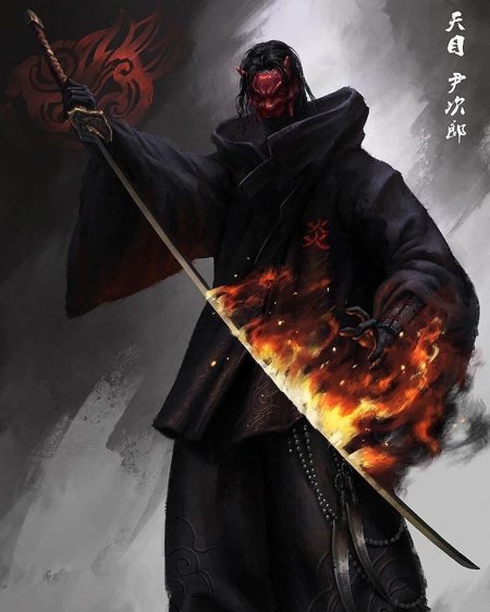 Ронин самурай демон