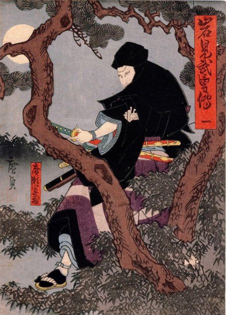 Японская живопись самураи