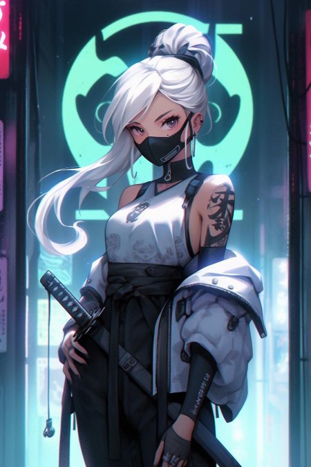 Киберпанк девушка