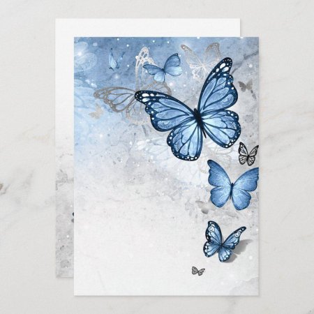 Синие бабочки