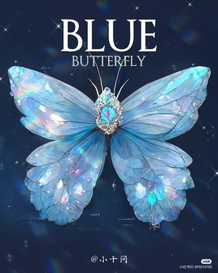 Butterfly blue