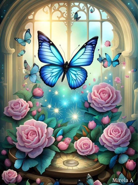 Картина по номерам бабочка