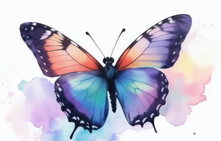 Акварельные бабочки