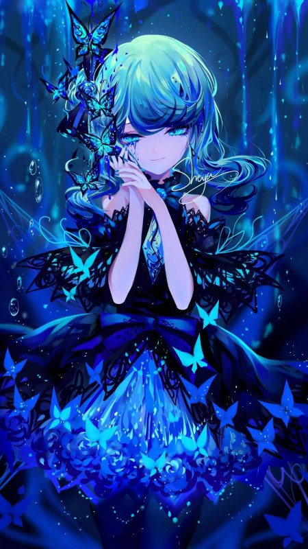 Аниме синее