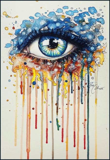 Глаза акварелью