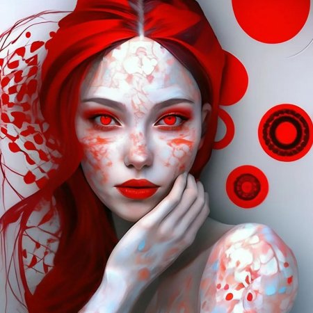 Девушки с красными глазами