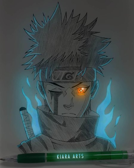 Наруто рисунки карандашом