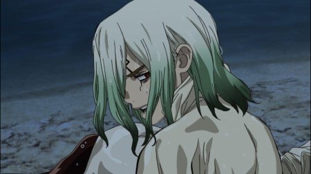 Сенку с мокрыми волосами доктор стоун