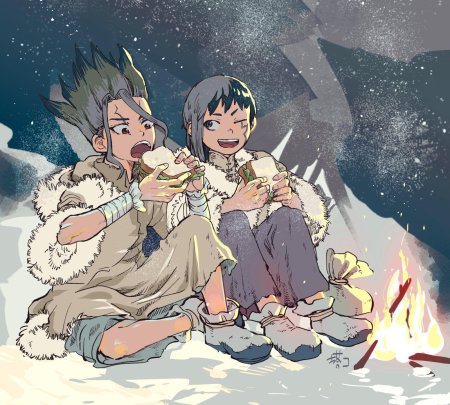 Аниме доктор стоун рюсуй