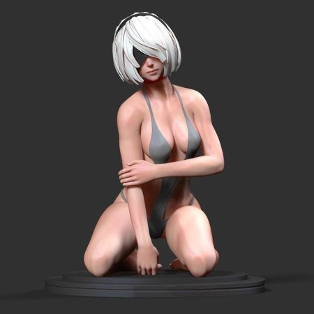 2b nier automata голая 3д модель