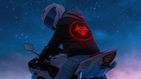 Мотоциклист арт