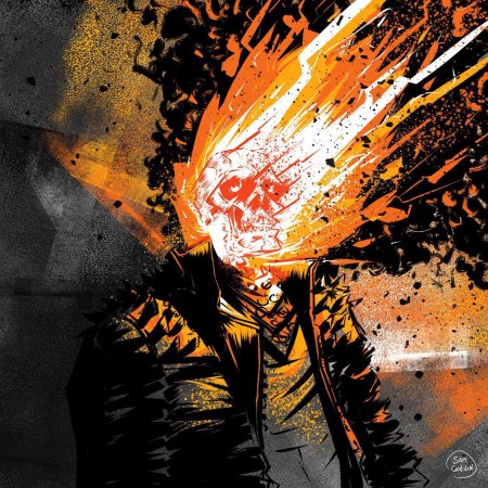 Призрачный гонщик арт