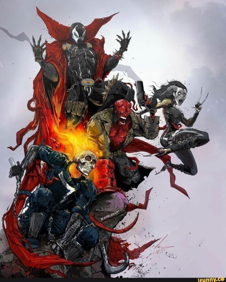 Призрачный гонщик vs спаун