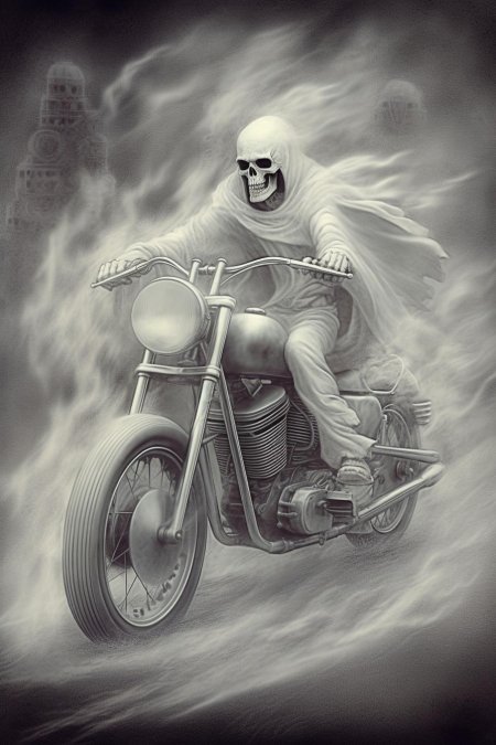 Призрачный гонщик арт