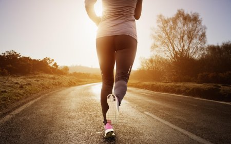 Бег девушка