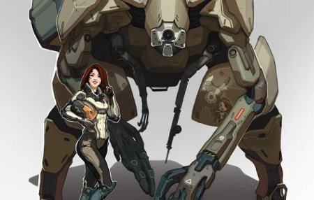 Боевой робот арт