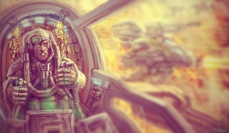 Капитан космического корабля scifi