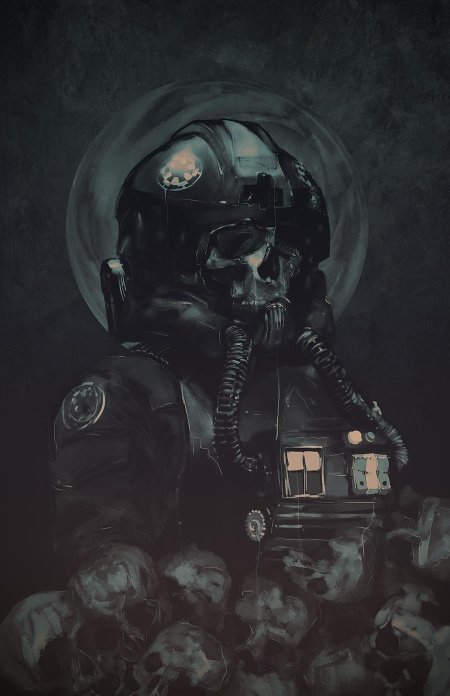 Солдат череп арт