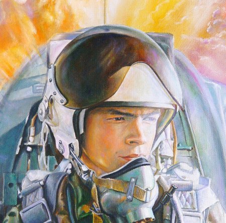 Военные летчики в живописи