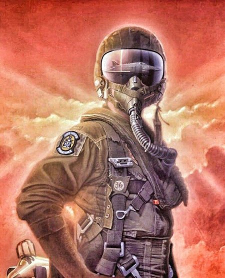 Летчик истребитель арт