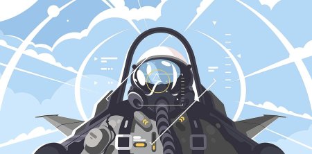 Пилот в истребителе
