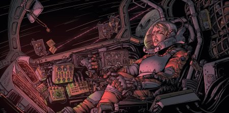 Пилот космического корабля арт