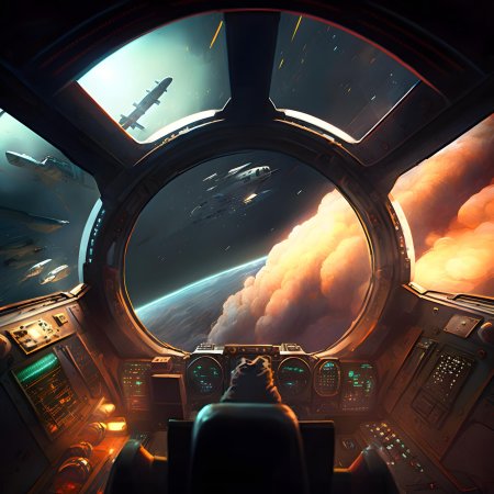 Пилот космического корабля арт