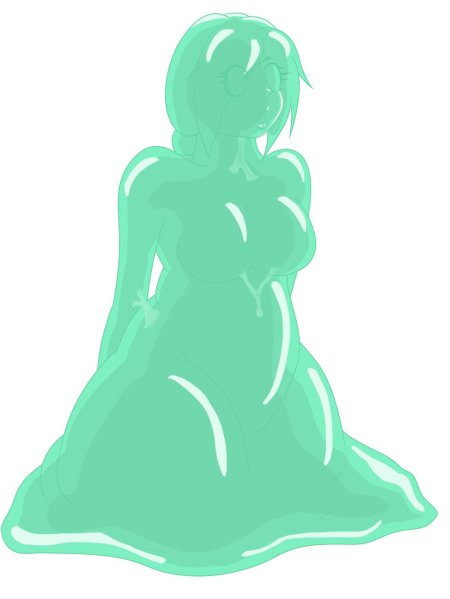 Аниме девочка слизь