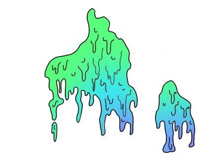 Слизь стекает