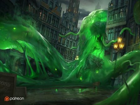 Монстр слизняк лавкрафта