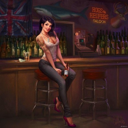 Девушка в баре