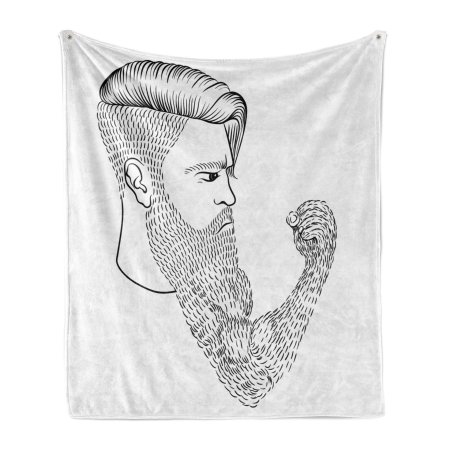 Мужчина с бородой в профиль