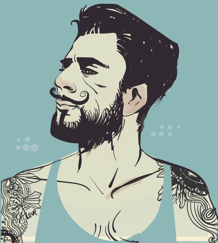 Чехов хипстер вектор